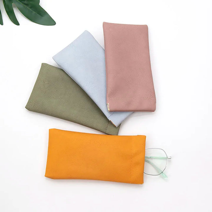 Multi-Color Soft PU Leather Glasses Pouch