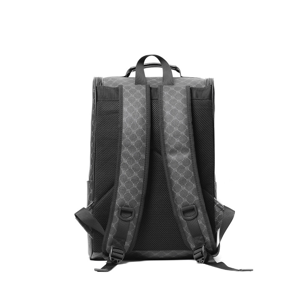 New Versatile Large Capacity Casual Backpack Fashion Korean Connector Computer File Schoolbag