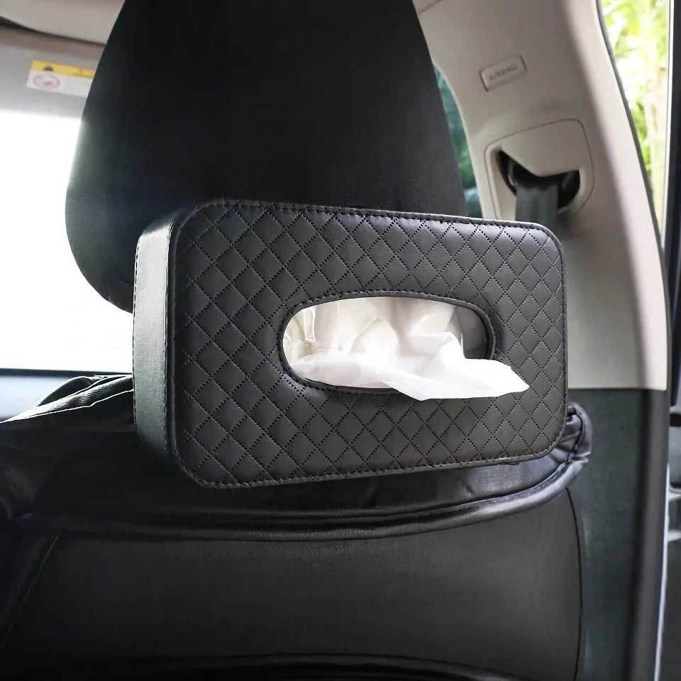 Universal Car Tissue Box - Stylish Leather Napkin Holder