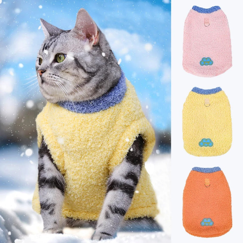 Soft Fleece Cat & Puppy Winter Sweater Coat