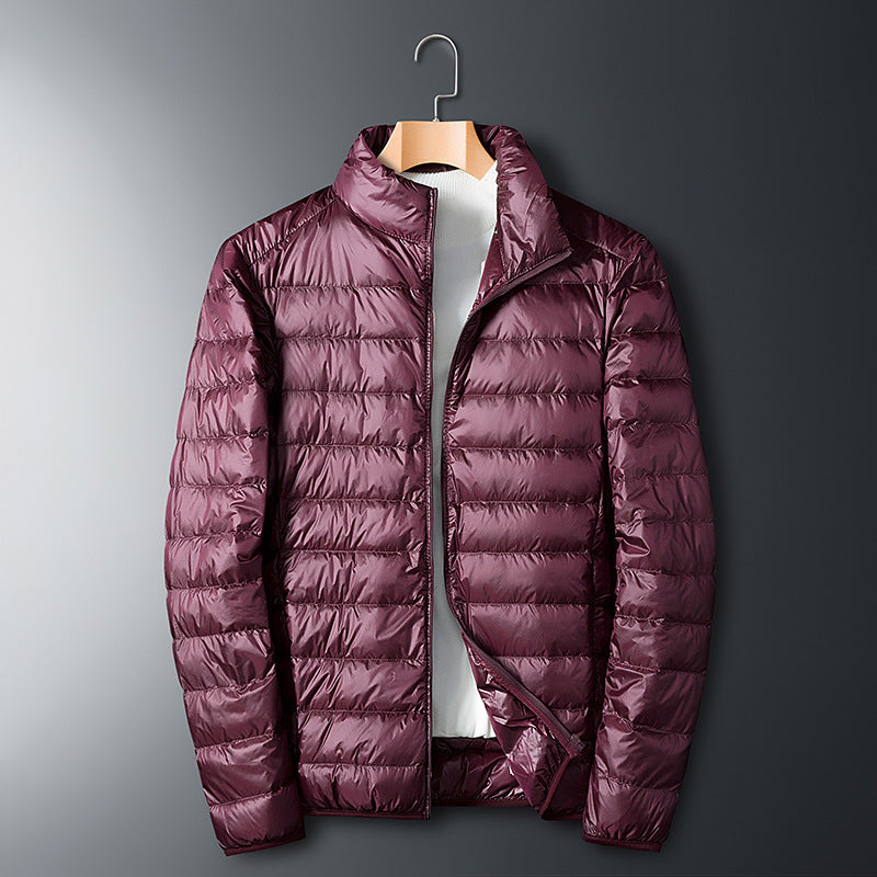 Autumn And Winter Men's Stand Collar Lightweight Down Jacket