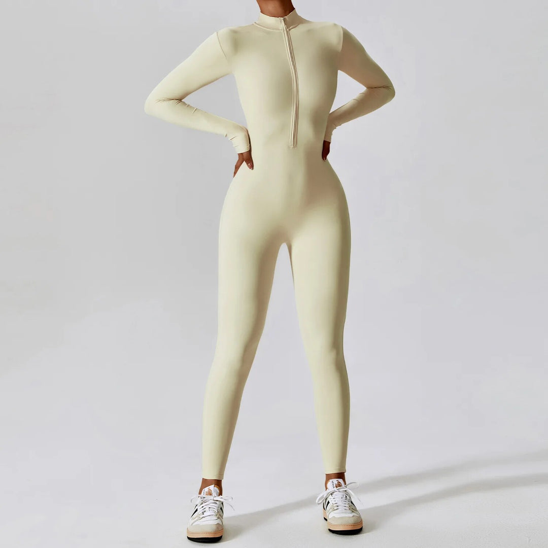 Women's Long-Sleeve Yoga Jumpsuit