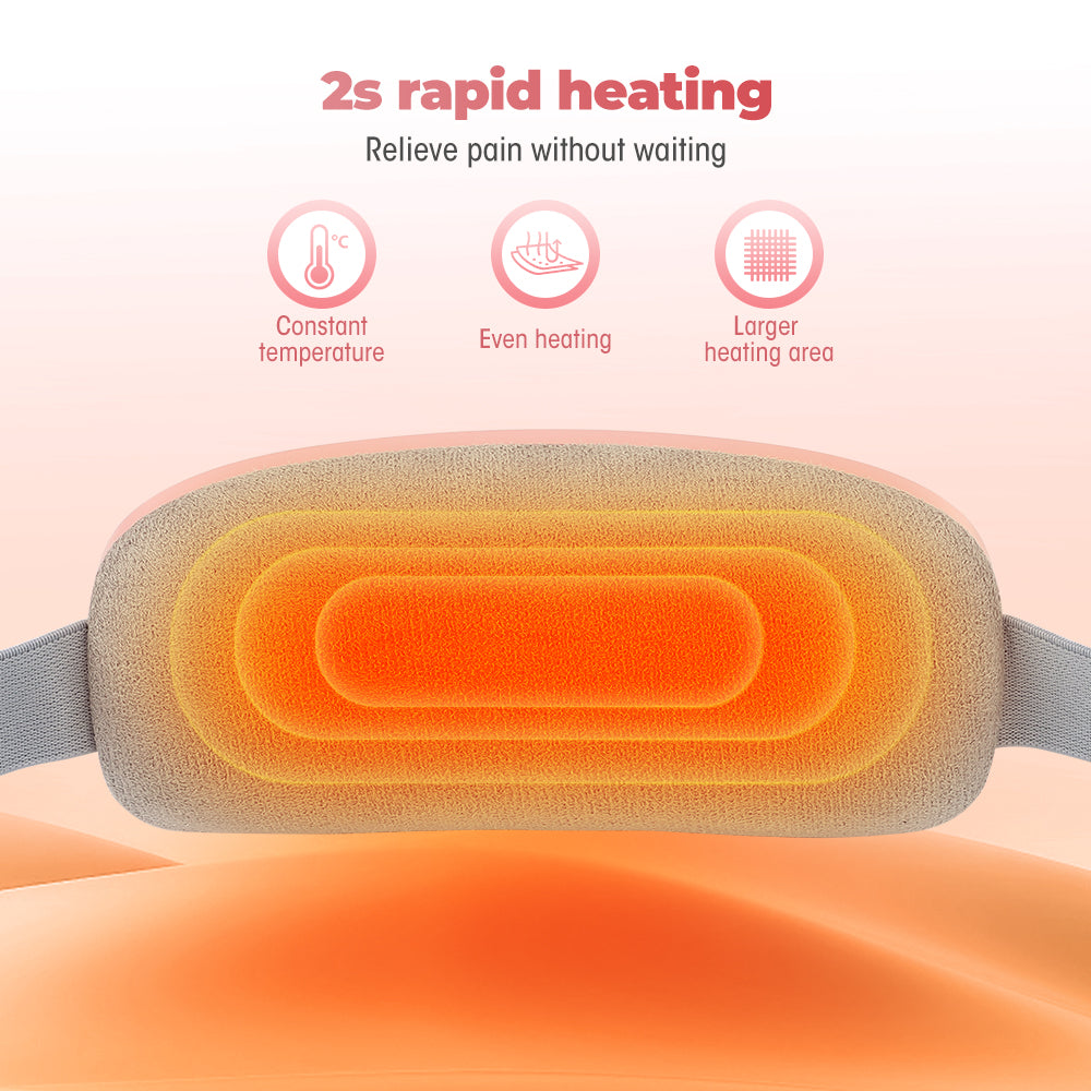 Heating and Vibrating Menstrual Relief Belt - Multi-Functional Uterine Warming and Massage Belt