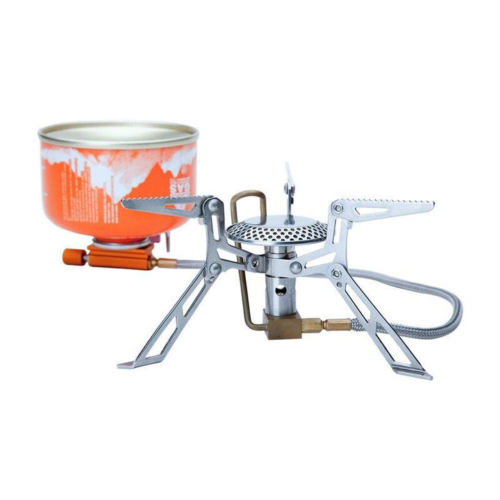 Ultralight Portable Camping Gas Stove for High Altitude Hikes and Outdoor Picnics