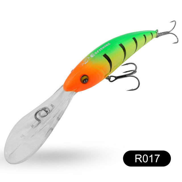 Yuantou Road Subhard Bait Floating Long Tongue Plate 90mm16g