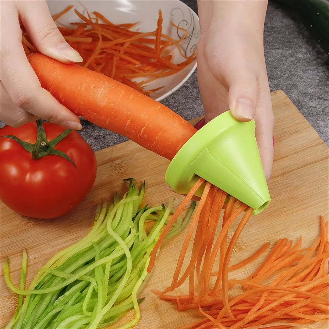 Stainless Steel Multi-Function Manual Spiral Shredder for Fruits and Vegetables