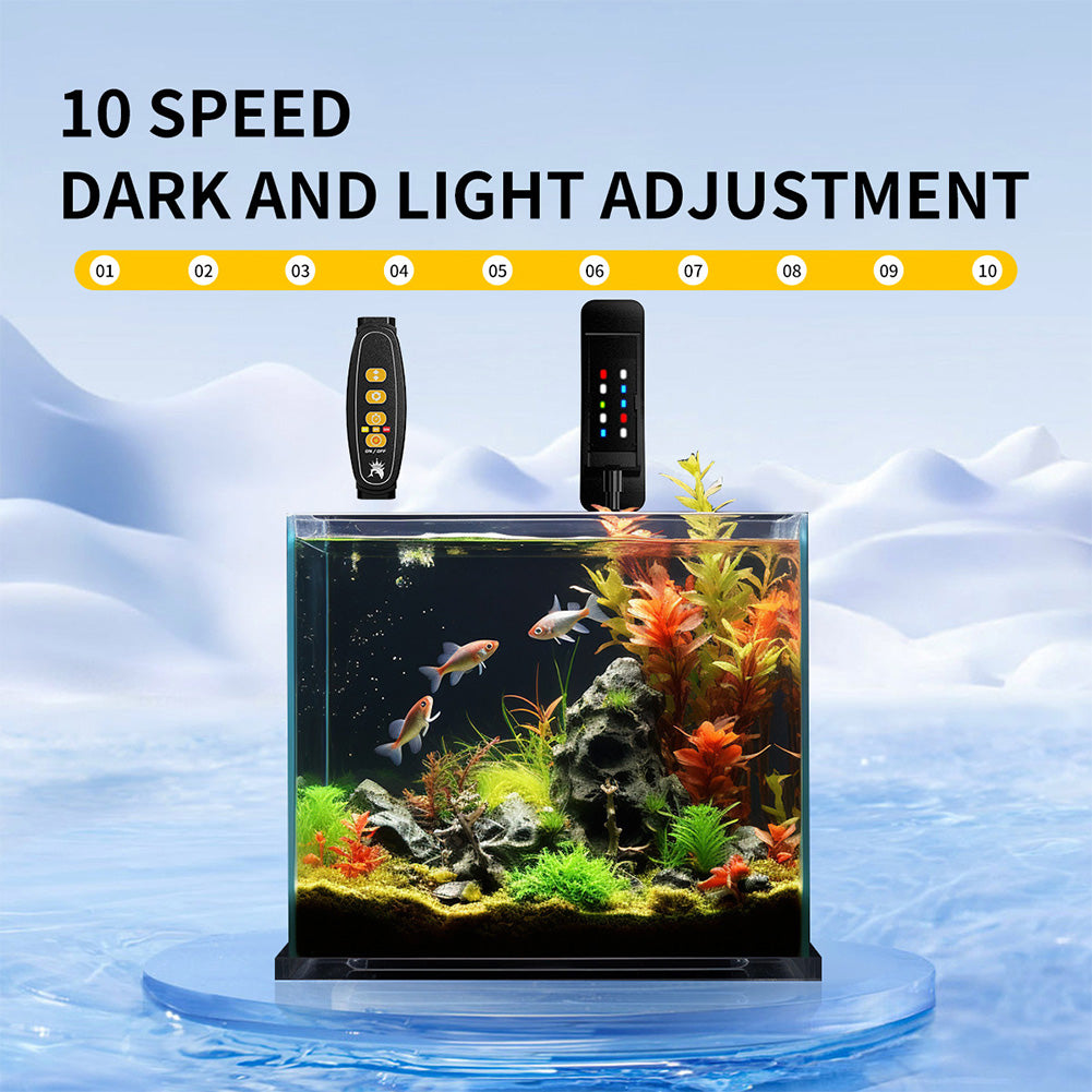 360° Rotating Clip-On Aquarium LED Light with Timer