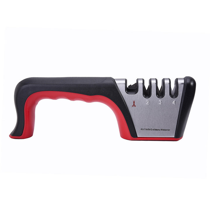 Hand-held Knife Sharpener Household Multifunctional Fixed-angle Sharpener Four-section Sharpener