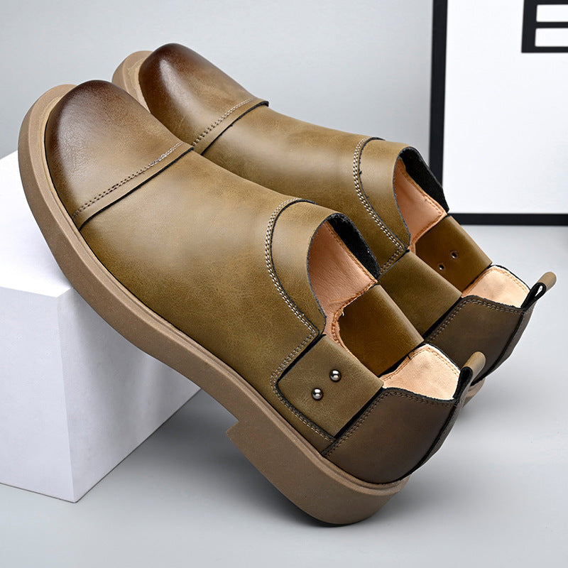 Vintage Casual Slip-On Dress Loafers for Men