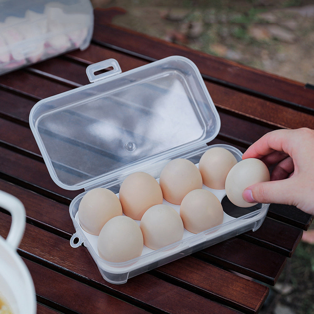 Shockproof Portable Egg Holder - 3/4/8 Grids Transparent Kitchen Container