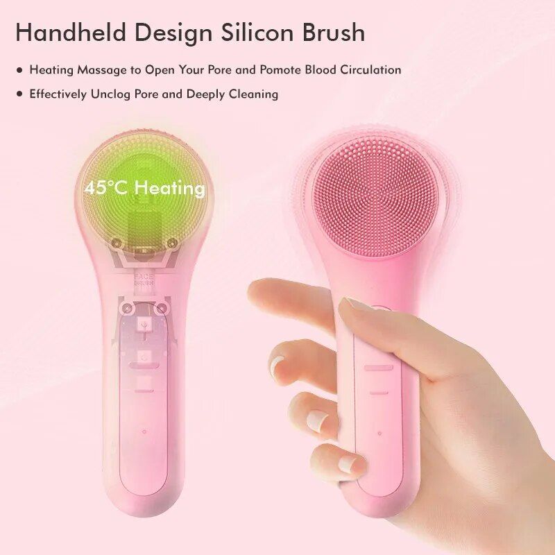 Waterproof Electric Sonic Facial Cleansing Brush with Deep Clean Technology