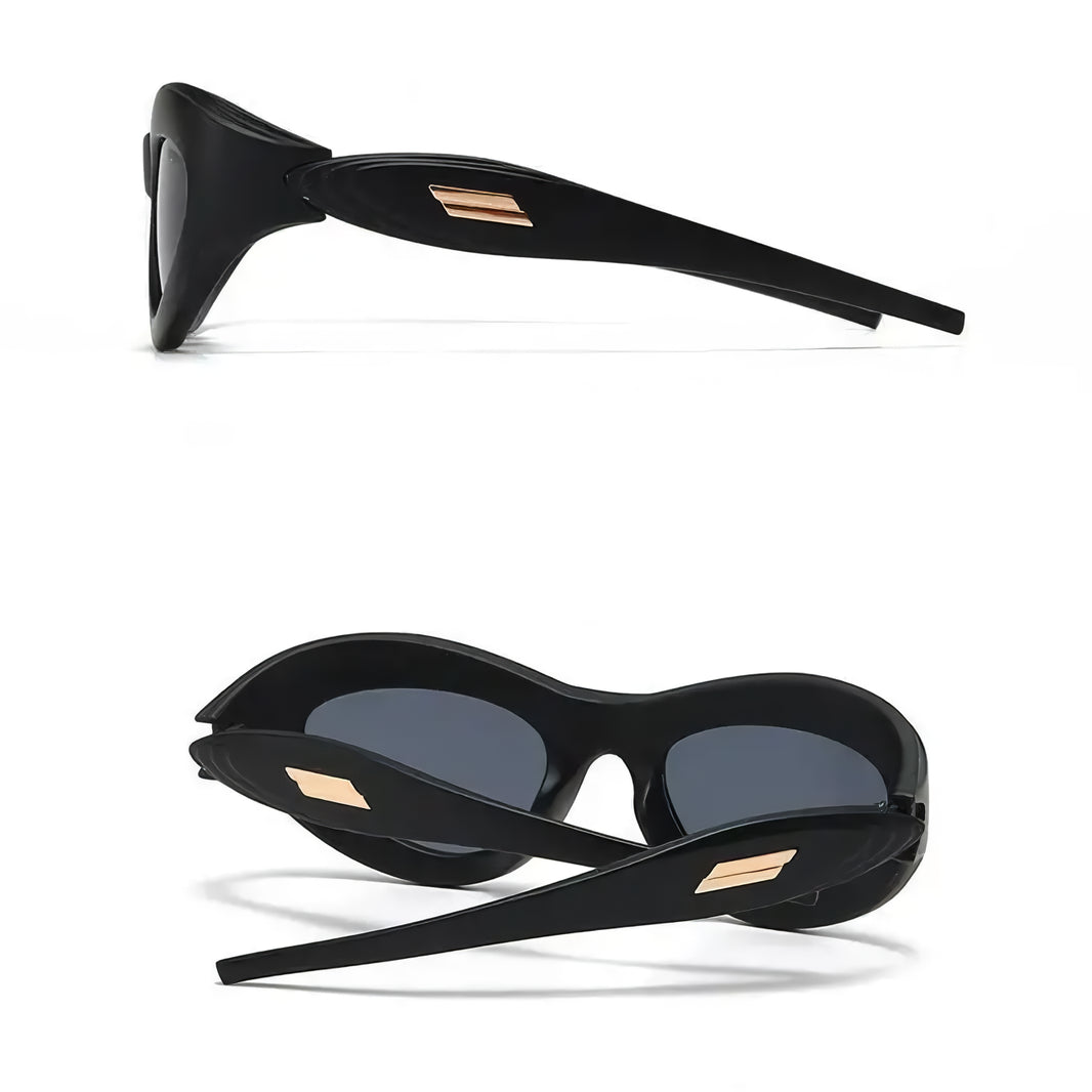 Oval Steampunk Sports Sunglasses