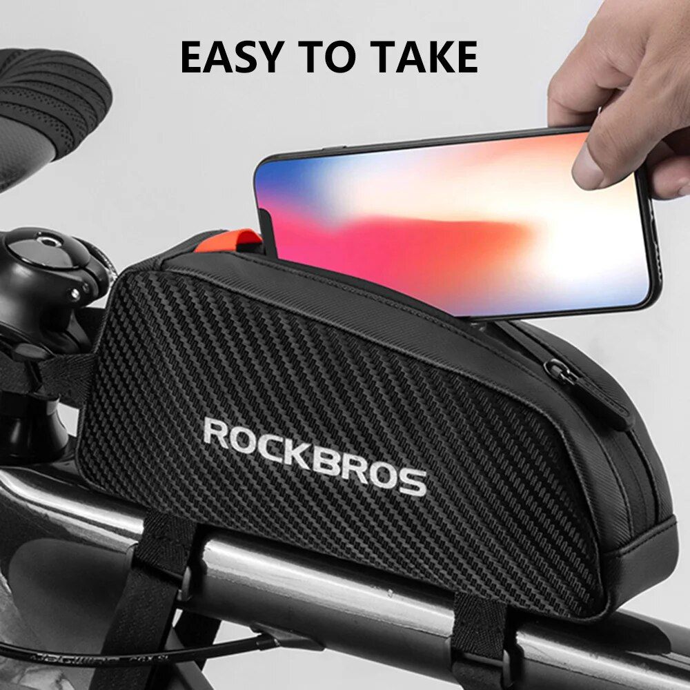 Compact Reflective Cycling Handlebar Bag