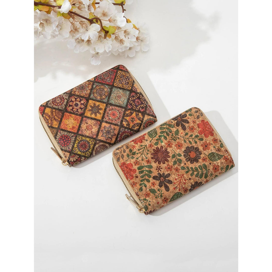 Vintage Printed Women's Short Wallet