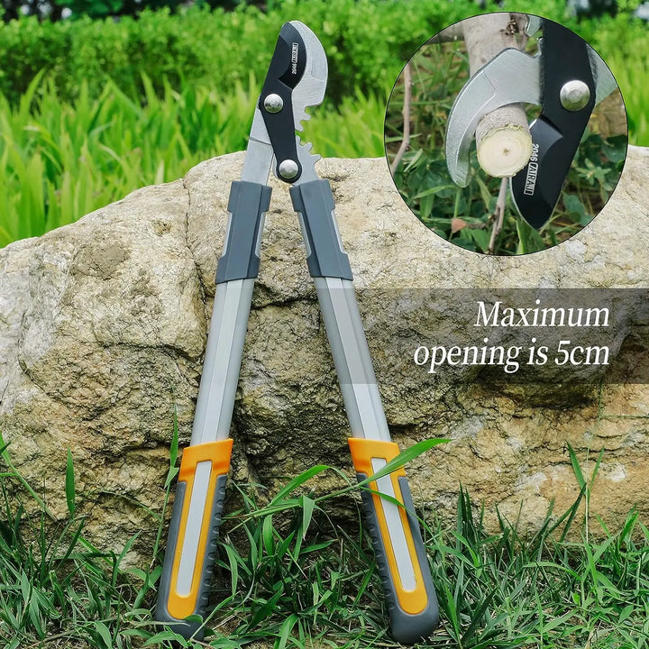 Professional Ratchet Pruning Shears with Long Handle