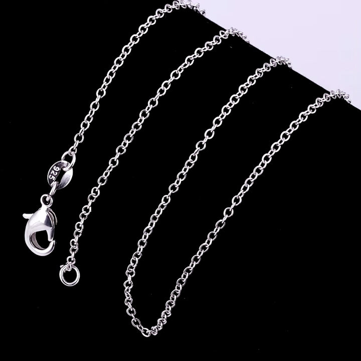 925 Sterling Silver Rolo Chain Necklace