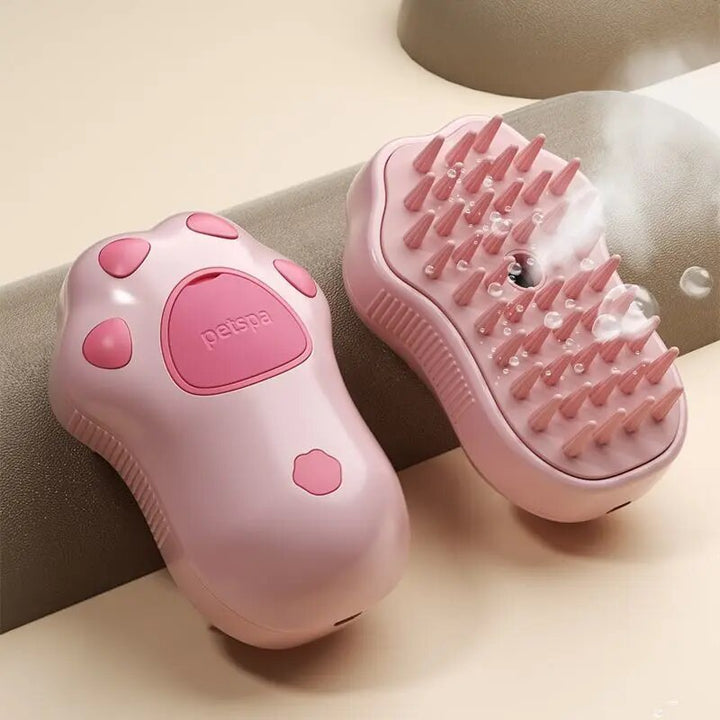 Steamy Massage Pet Grooming Brush with Electric Water Spray