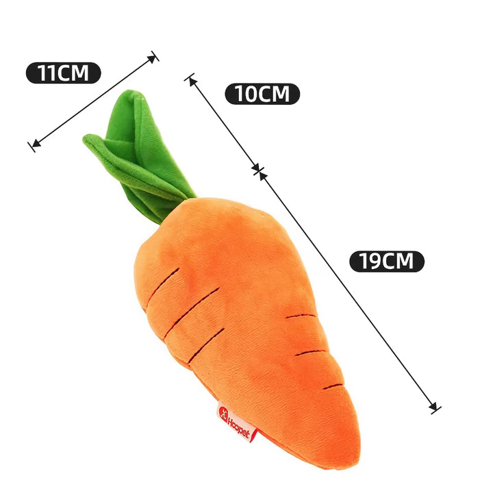 Carrot Plush Chew Toy for Dogs – Soft Sound-Playing Toy for Small, Medium, and Large Dogs