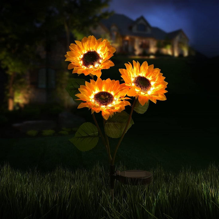 Solar Sunflower Lights