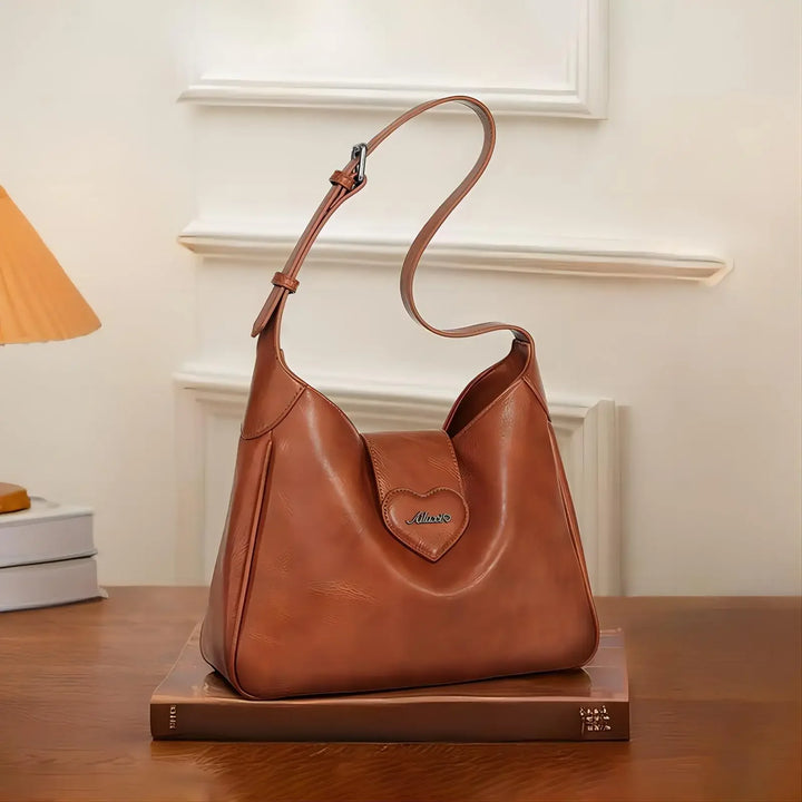 Vintage PU Leather Tote Bag for Women