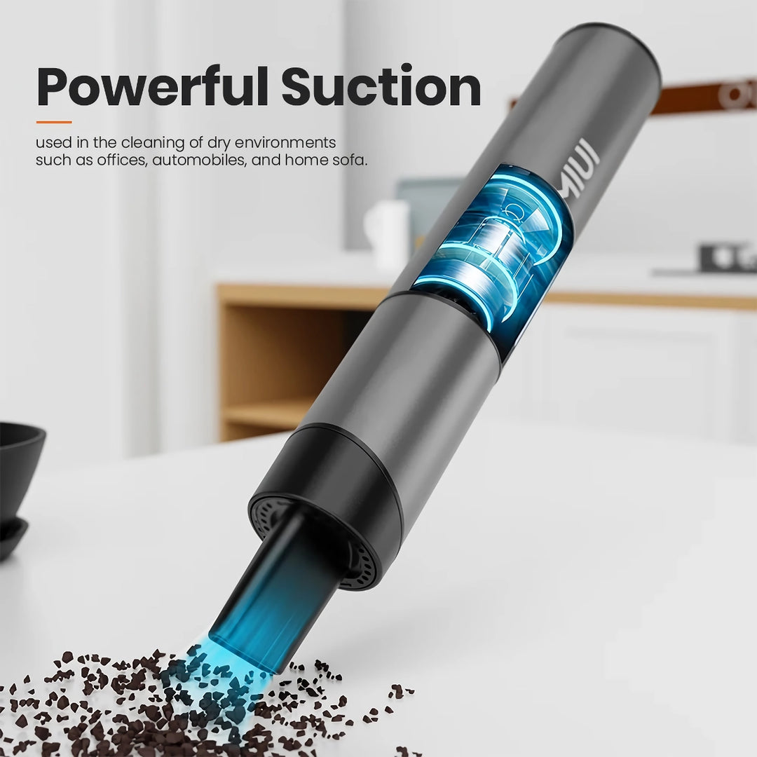 Mini Portable Cordless Vacuum Cleaner with 3 Suction Heads – Handheld USB Cleaner for Desktop, Keyboard & Car