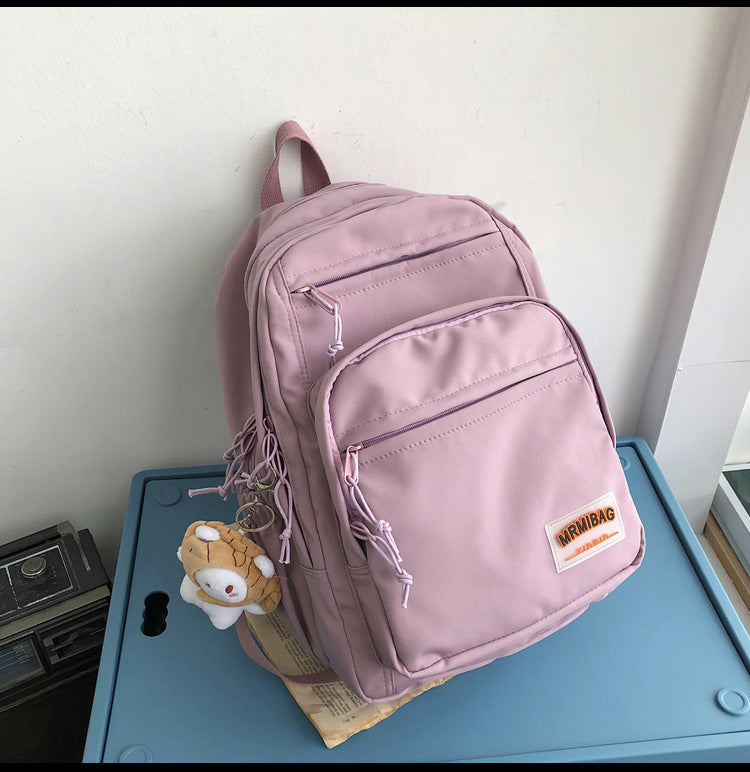 Schoolbag Female Summer Multi-layer Niche High School Backpack