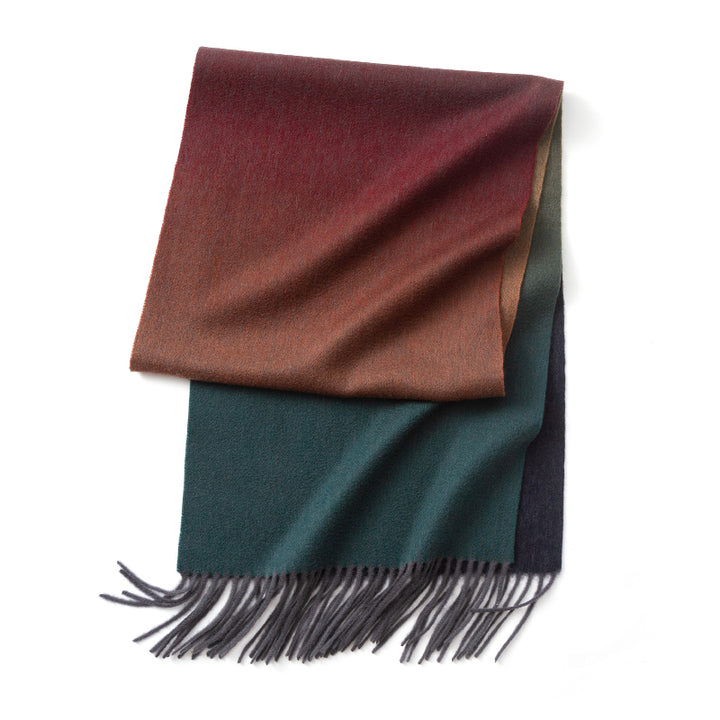 Luxurious Cashmere Scarf with Tassels - Versatile Wrap and Shawl