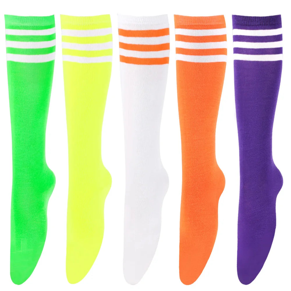 Striped Cotton Women’s Harajuku Style Calf Socks