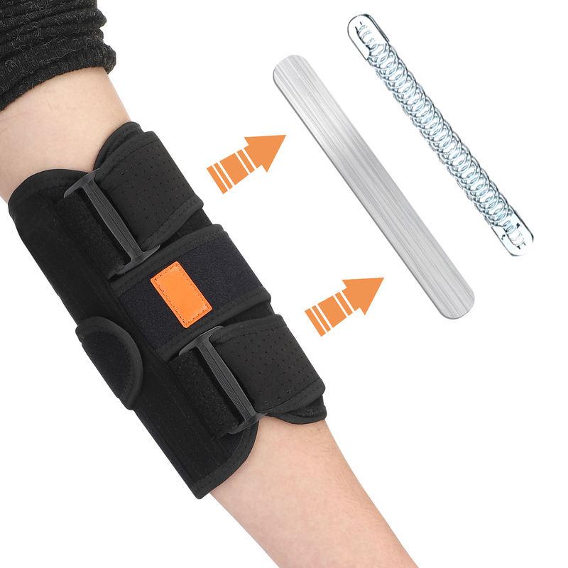 Elastic Compression Elbow Brace with Aluminum Strips Support