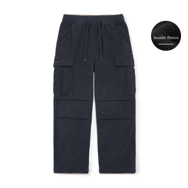 New Oversize Fleece Liner Corduroy Cargo Pants