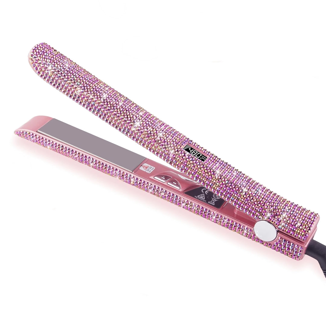 Rhinestone Ceramic Flat Iron