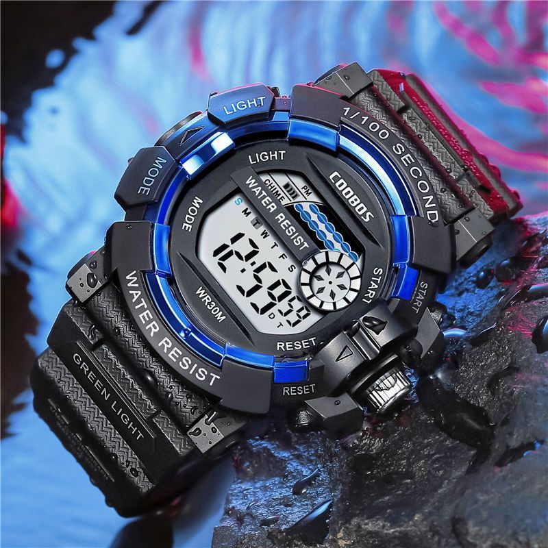 Waterproof Sports Electronic Luminous Men's And Women's Watch