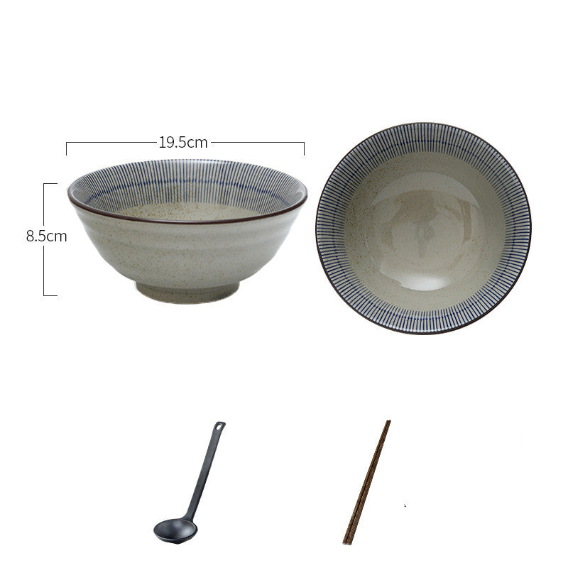 Japanese Ceramic Bowl Commercial Large Ramen