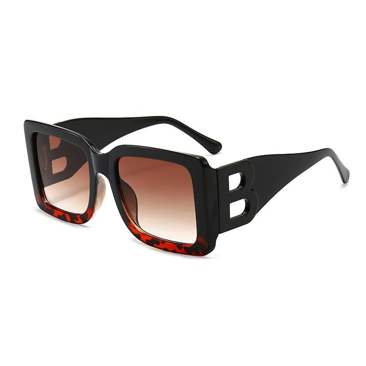 UV400 Stylish Rectangular Frame Oversized Sunglasses