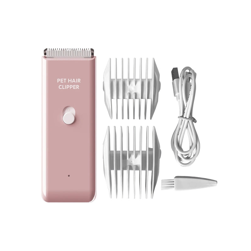 Rechargeable Low-Noise Pet Hair Trimmer for Professional Grooming