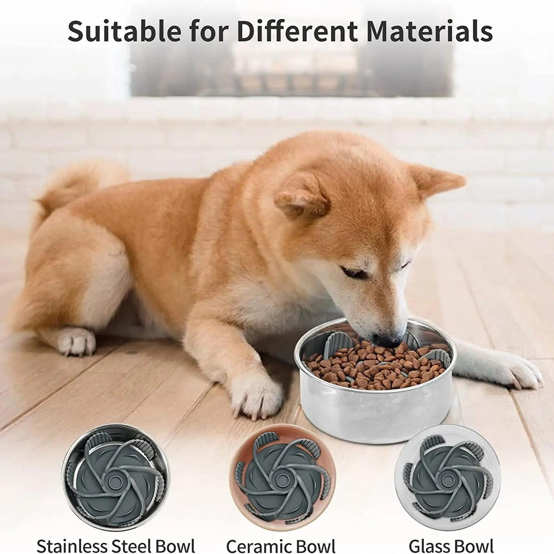 Slow Feeder Insert for Dog Bowls with Strong Suction