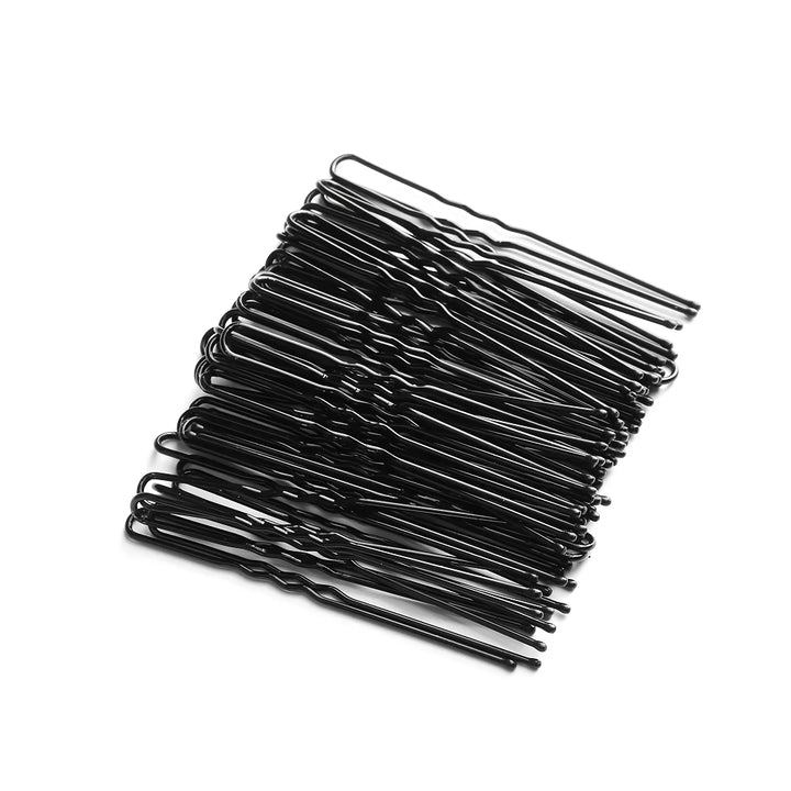 50-Pack Black Plated U-Shape Hairpins