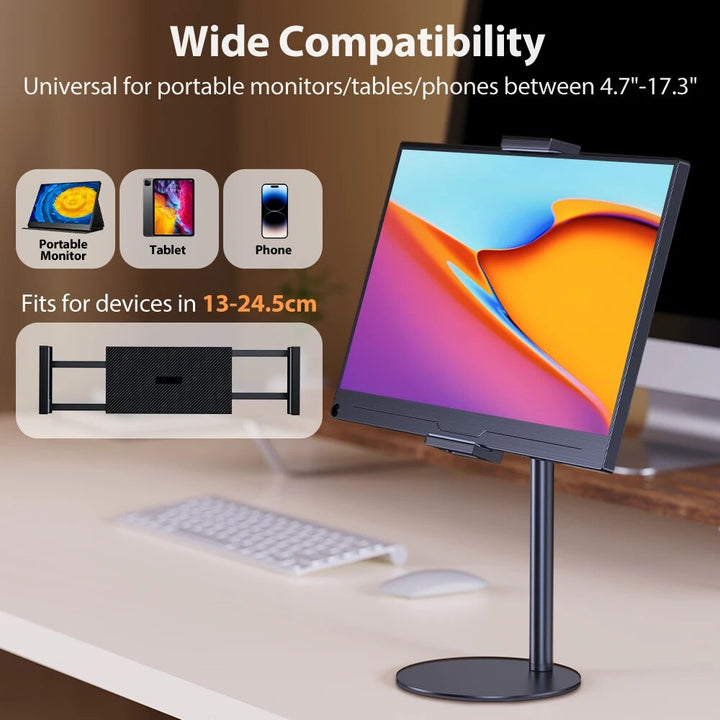 Adjustable Rotating Portable Monitor Stand - Enhance Your Work Setup!