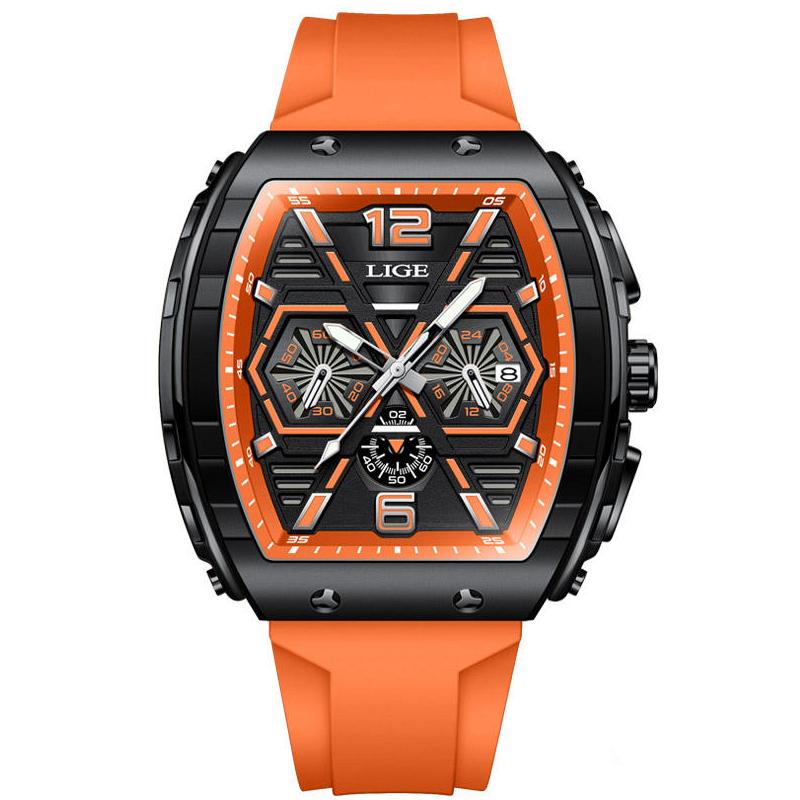 Luxury Square Waterproof Chronograph Watch