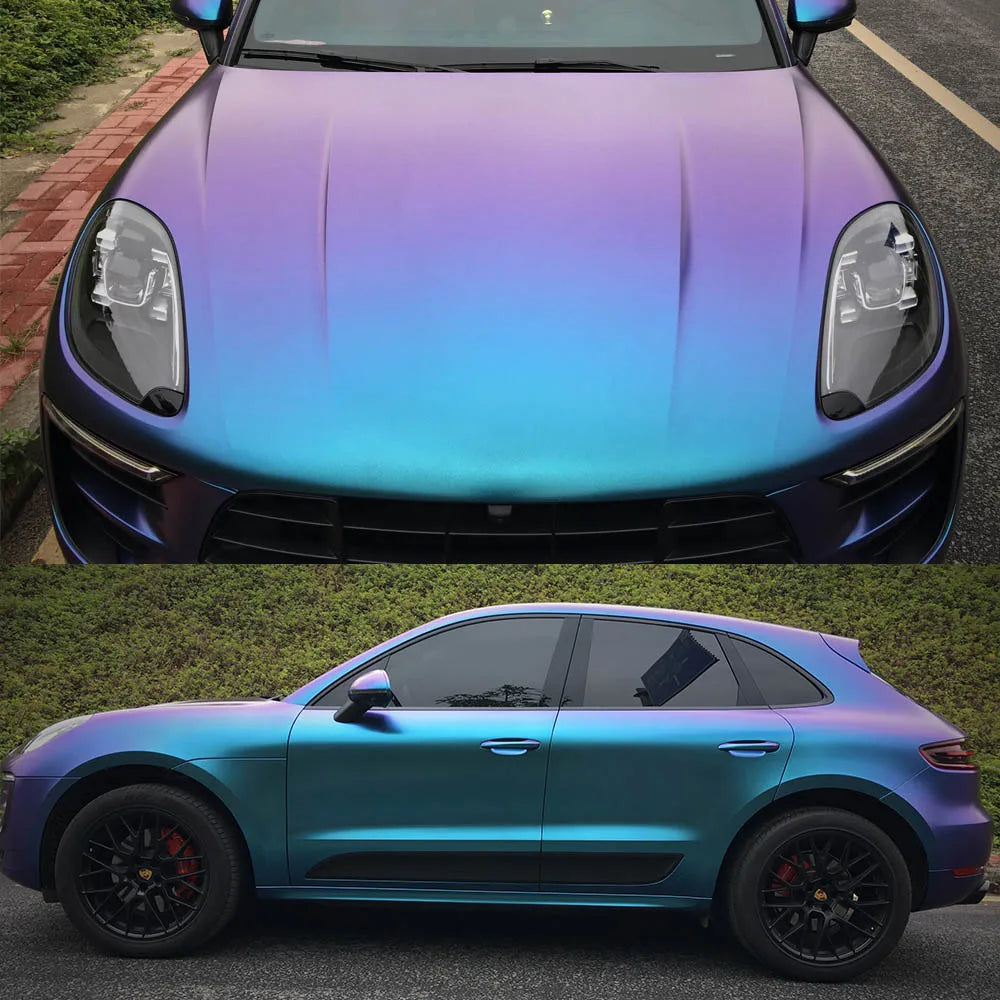 Blue to Purple Chameleon Pearl Vinyl Wrap