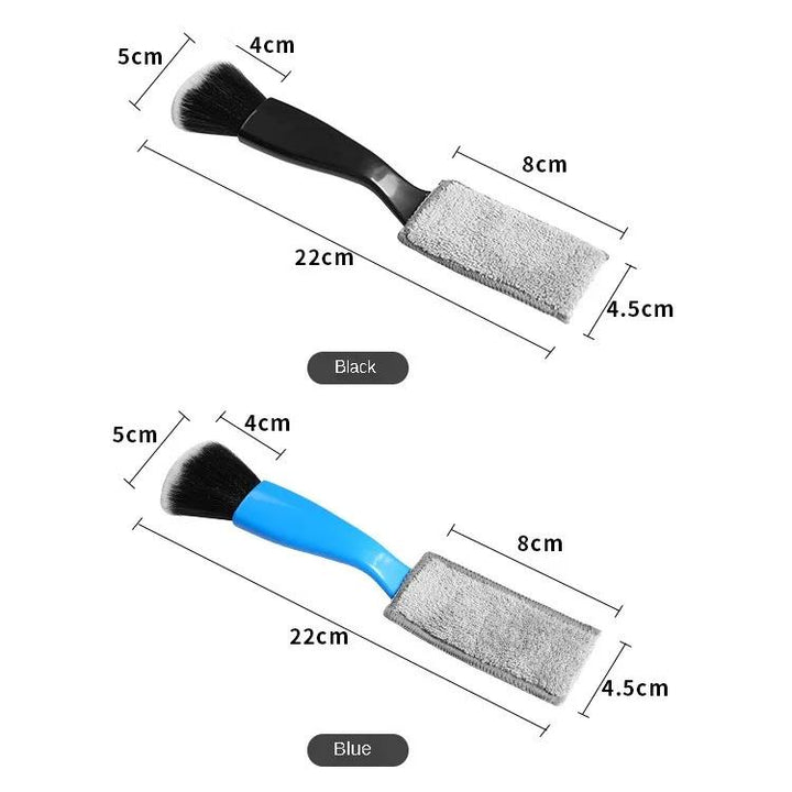 2-in-1 Mini Dust and Vent Cleaner Brush for Car Interior, Blinds, and Keyboards