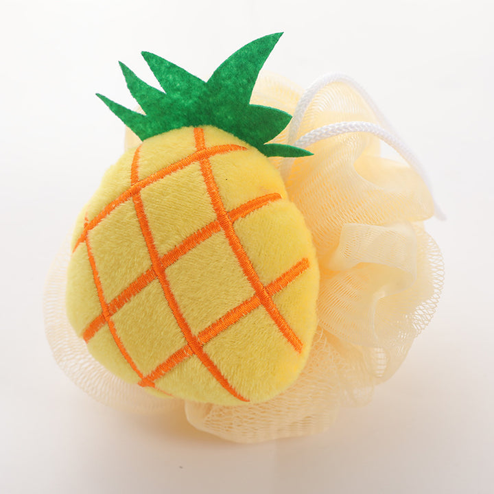 Cartoon Fruit Shower Bath Ball Exfoliating Sponge