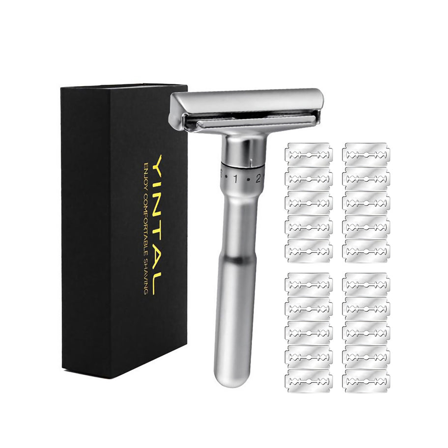 Adjustable Zinc Alloy Safety Razor for Men