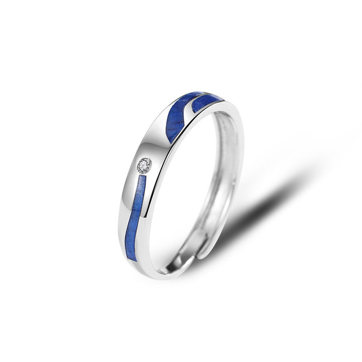 Couple Fashion Sterling Silver Ring