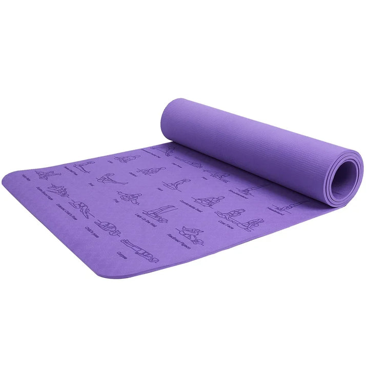 Non-Slip Fitness Mat for Yoga, Pilates, Gym & Home Workouts