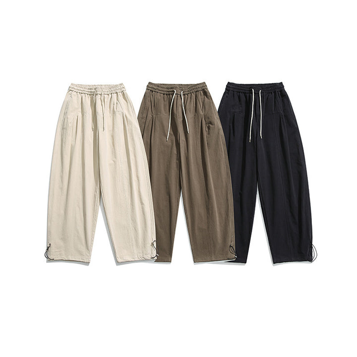 Solid Color BASIC Casual Pants Japanese-style Retro