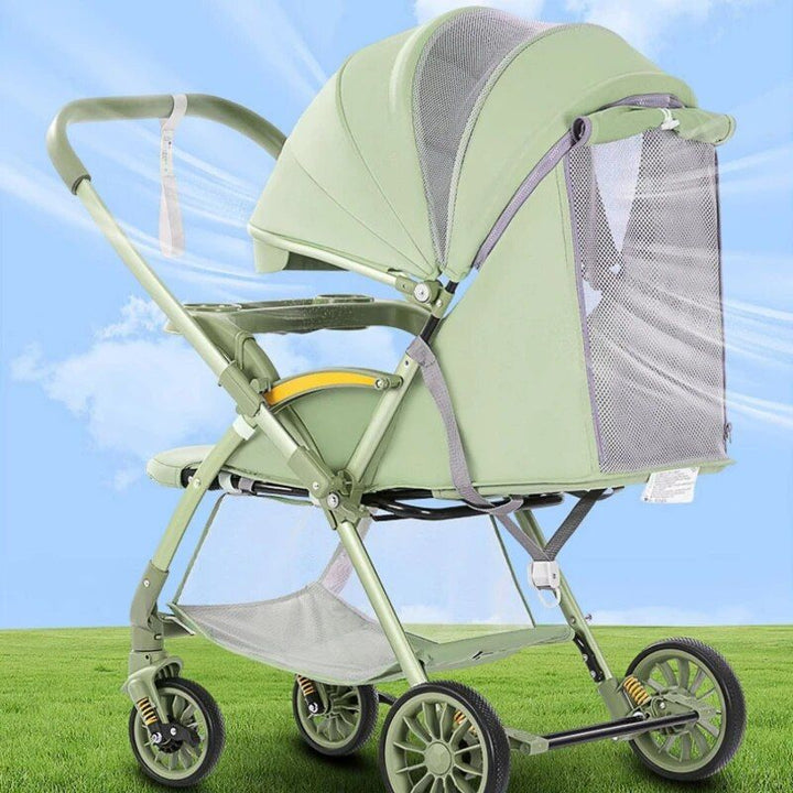 Bi-directional High Landscape Baby Stroller - Lightweight and Foldable