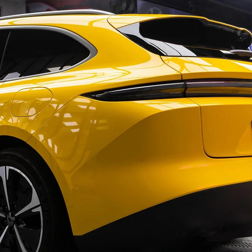 Glossy Deep Yellow Vinyl Car Wrap