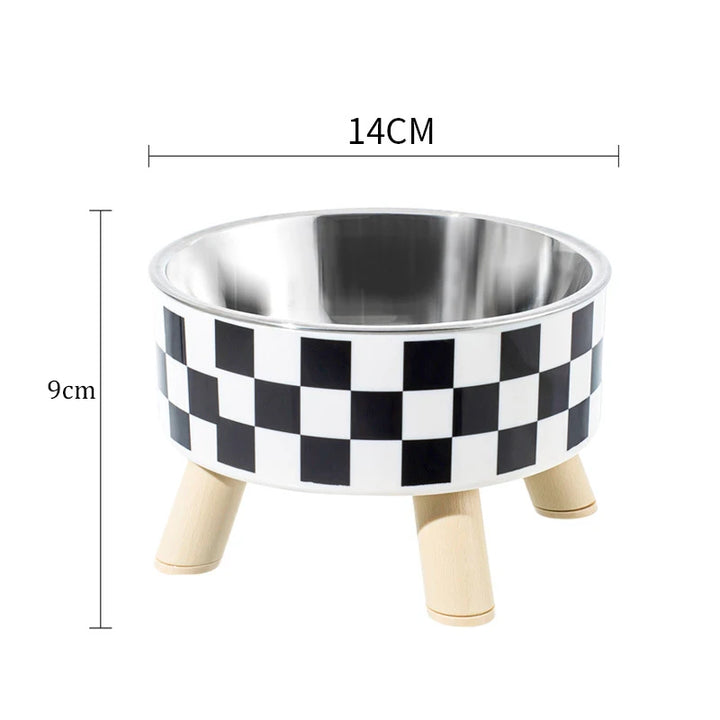 Raised Cat Feeder Bowl with Anti-Choking Design