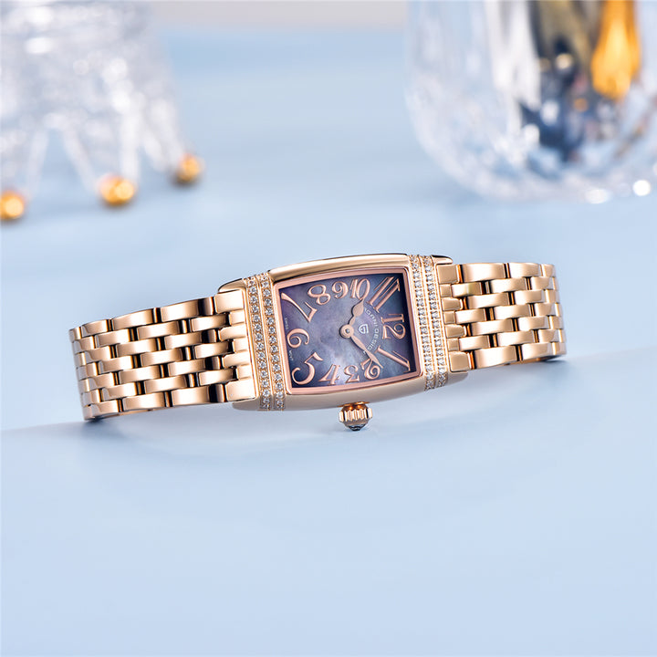 Luxury Quartz Fashion Watch - Swiss Movement, Sapphire Glass, Waterproof Steel